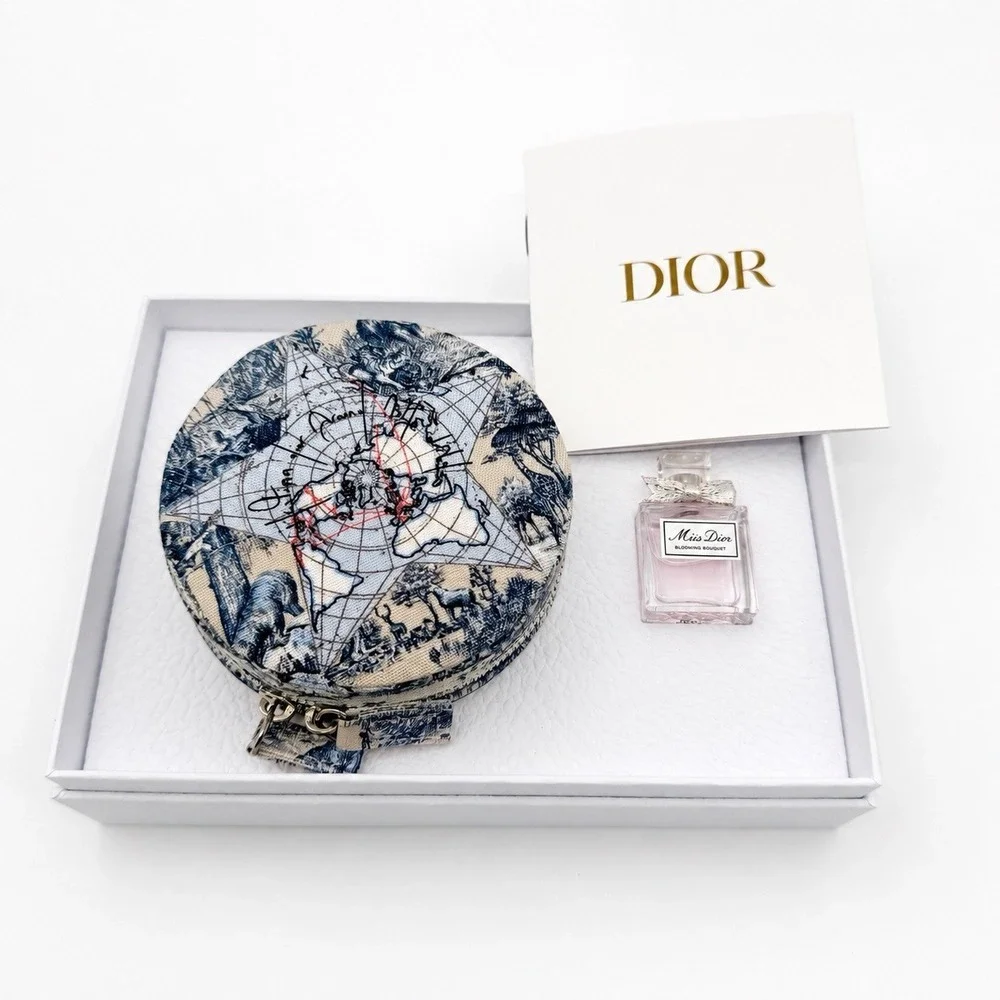 DIOR Around The World Travel Jewelry Case & Miss Dior Blooming Bouquet Gift Set